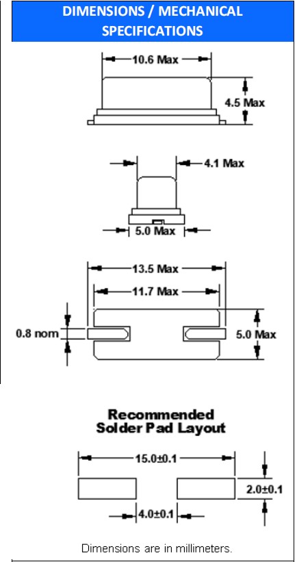 FC4SDCBMF10.0-T1,FOX高品質晶振,10MHz,藍牙模塊晶振